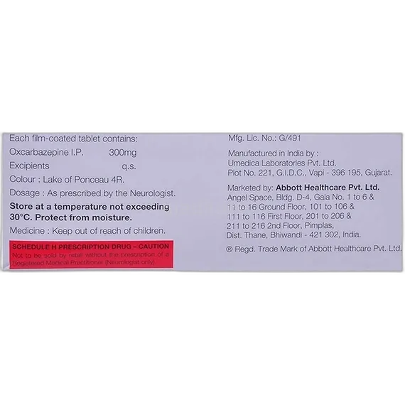 oxmazetol 300mg tablet 10's